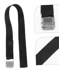 Close-up of strap with buckle from Adjustable Lawn Aerator Shoes With Durable Metal Spikes Easy Assembly 8 Pcs Garden Care Gear