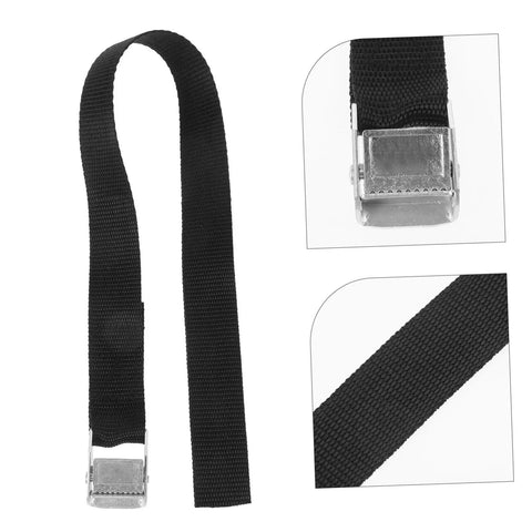 Close-up of strap with buckle from Adjustable Lawn Aerator Shoes With Durable Metal Spikes Easy Assembly 8 Pcs Garden Care Gear
