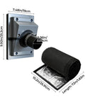 Tough As Nails Hvac Wall Penetration Cover And 3 Layer Insulated Line Set Sleeve Kit showing black insulated sleeve and wall plate dimensions.
