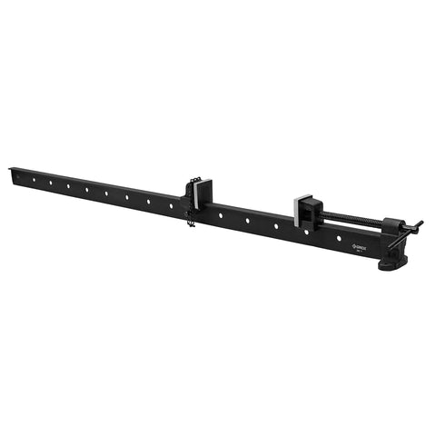 No Nonsense Heavy Duty T Bar Clamp With 48 Inch Frame And 42 Inch Jaw Width, showing metal construction and locking mechanism.