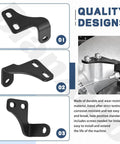 Throttle Cable Bracket With Easy Install Mounting Screws Black Compatible With Hi Ram LS 36 Inch EFI Intake Overview