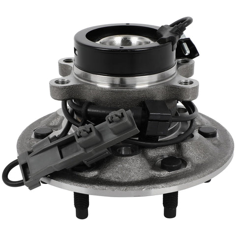 Two-Pack Front Wheel Hub Bearing Assemblies With ABS For 2004-2008 Chevrolet Colorado And GMC Canyon 2WD Z71 Off-Road 6-Lug Drop-In Replacement Beefed-Up OE-Quality Direct-Fit viewed from above