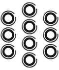Beaty Heavy Duty 1/2 Inch Impact Wrench Retaining Rings Kit with Durable O-Ring, stable iron socket clips, set of 10.