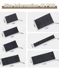 42 Pack Black Plastic Furniture Shims in 5 Sizes for Leveling and Stabilizing Cabinets, Toilets, Doors, Windows, Shelves