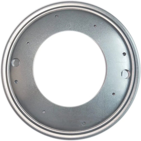 Top view of Beefy 12 Inch Lazy Susan Bearings Set With 5/16 Inch Thick Turntable, 1000 Pound Load Capacity, Zinc Plated Steel