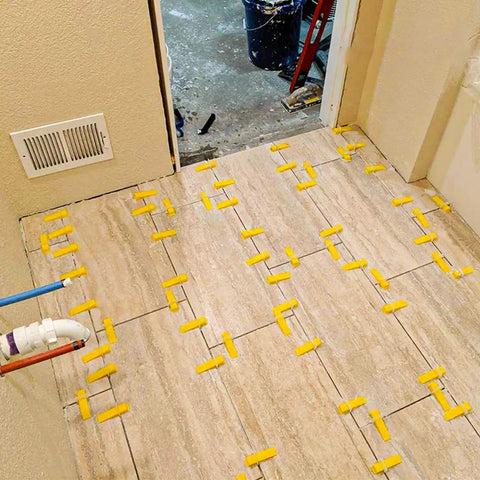 Tile Leveling System Clips 4000 Pieces DIY Friendly Leveler Spacers for Ceramic Tile and Stone Installations With 1/32 Inch Grout Joint