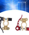 2 Pack Car Battery Terminal Clamps For Quick Disconnect And Release Positive Negative Power Terminals And Ends Heavy Duty