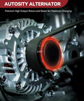 Premium Alternator Replacement For Honda And Acura close-up showing high output rotors and stator
