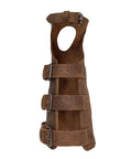 Archery Bracer With Thumb Slot And Adjustable Buckle Straps, Full Grain Leather Forearm Protector For Knights, Wrist Guard