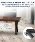 Heavy Duty 16 Inch Metal Bench And Table Leg Set In Black With Z Shape Design Built To Last DIY Ready Furniture Legs