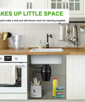 Under-sink view of 3/4 HP Quiet Garbage Disposal For Home Kitchens, Continuous Feed Food Waste Disposer With Power Cord Included And Dishwasher Connector, Smooth Operation, Low Noise, Easy Install, Heavy Duty Performance