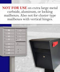 Mailbox Alarm For Delivered Mail Notification System With Wireless Transmitter And Receiver, Smart Sensor, not for large mailboxes