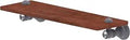 Carolina Crystal Collection 16 Inch Hardwood Shelf With Stunning Crystal Accents Solid Brass Build Concealed Mounting Matte Gray Finish
