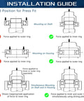 Installation guide for Deep Groove Wheel Hub Ball Bearings Set With Double Seal And Snap Ring 0.625 Inch Bore