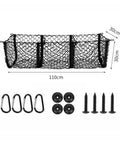Lock Down Your Gear With This Durable Rear Trunk Cargo Net Adjustable Pickup Tailgate Storage Restraint Heavy Duty Bungee Mesh Organizer with hooks