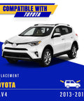 Top Shelf Front Windshield Wiper Blades For Toyota Rav4 2013 To 2018 Slick Beam Design on white Toyota RAV4 2013-2018