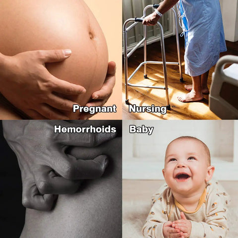 Image showing pregnant belly, nursing walker, hemorrhoids, and smiling baby, related to Big Capacity Portable Bidet Bottle With Retractable Nozzle 560 Ml 18 Oz Ergonomic Six Inch Long Nozzle For Easy Thorough Cleaning On The Go Travel Ready Personal Hygiene Sprayer.