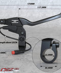 Durable Waterproof 2 Pin Brake Lever Connector For Electric Bikes And Scooters 22.5mm Beefy Aluminum Core Left Lever