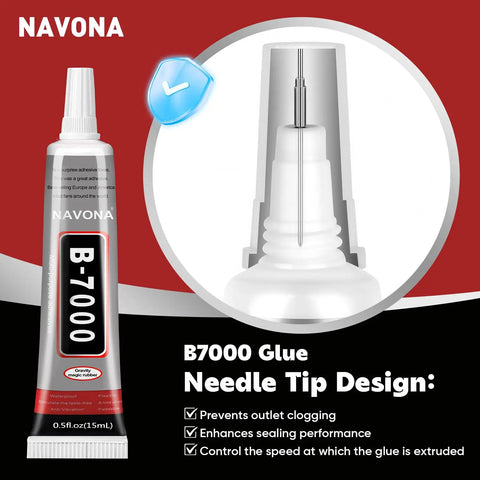 Clear Glue With Precision Tip 15ml 50 Pack For Nails Rhinestones Jewelry Making Crafting DIY Makeup Shoes Bedazzling Glue That Dries Fast And Holds Strong, tube and tip design