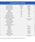 Component list for DIY Bluetooth Speaker Kit With USB Mini Stereo Amplifier Soldering Kit LED Lights Transparent Case