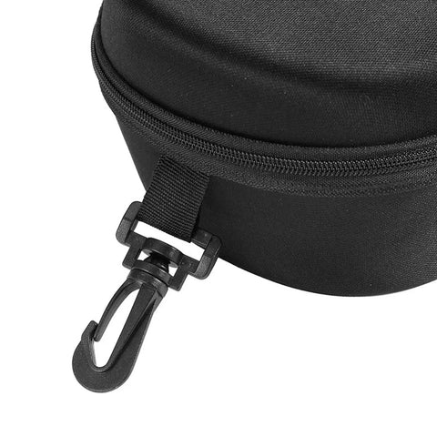 Close-up of Portable Diving Mask Storage Case For Scuba Glasses And Snorkel Gear Lightweight Protective Box With Zipper and Hook