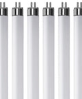 6 Pack T5 Fluorescent Bulbs F8T5 WW 8W 12 Inch Warm White 3000K Long Life Lamps Easy Install For Under Cabinet Lighting And Small Fixtures