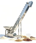 Premium Stainless Steel Z Type Bucket Elevator Featuring Spacious 150 Liter Hopper And Rock Solid Three Meter Vertical Lift with grains