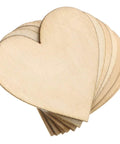 Two Inch Wooden Hearts Craft Kit 100 Pcs Blank Wood Hearts For DIY Wedding Decor Christmas Party Embellishments