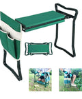 Sturdy Garden Kneeler And Seat With Thick Padded Pad And Tool Pouch, Heavy Duty Foldable Steel Stool, 330 Lb Capacity for gardening