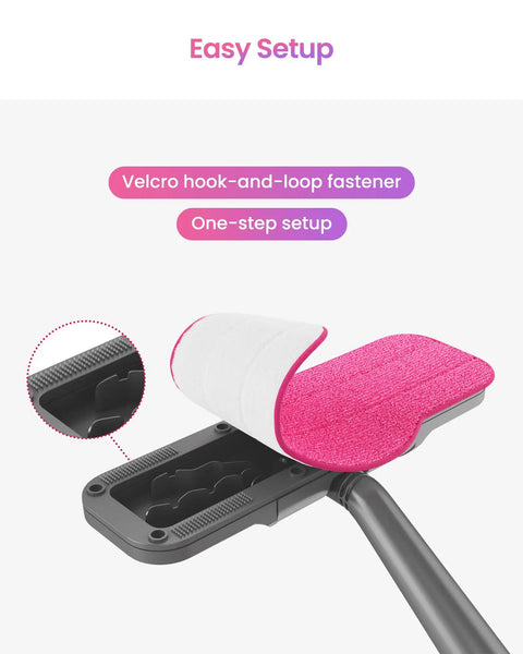 Six Pack Microfiber Replacement Mop Pads For Steam Cleaners with velcro attachment feature for easy setup