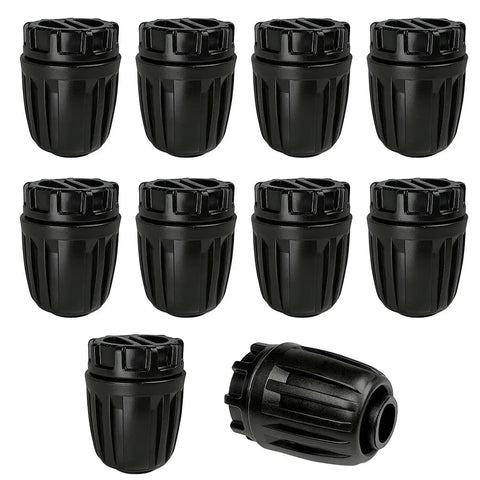 Half Inch Drip Irrigation End Caps 10 Pack Barbed End Plugs for Half Inch Tubing 16mm OD Drip Tubing Connectors for DIY Garden