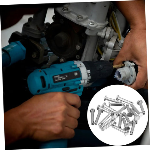 20 Pieces Stainless Steel Flat Head Clevis Pins Kit With Single Hole Anti Rust Assortment in use with machinery repairs