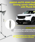 Car Radar Calibration Kit With 5.3 Inch Corner Reflector And 0 To 30 Cm Scale Stand Plumb Bob Center Line Transfer, radar on SUV