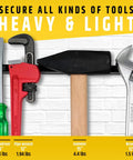 24 Inch Heavy Duty Magnetic Tool Holder Upgraded With Extra Strength Magnets Holds Heavy Tools Securely Powerful Magnetic