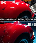 Comparison of car paint finish before and after using One Quarter Inch NPT Inline Water Separator for air compressors