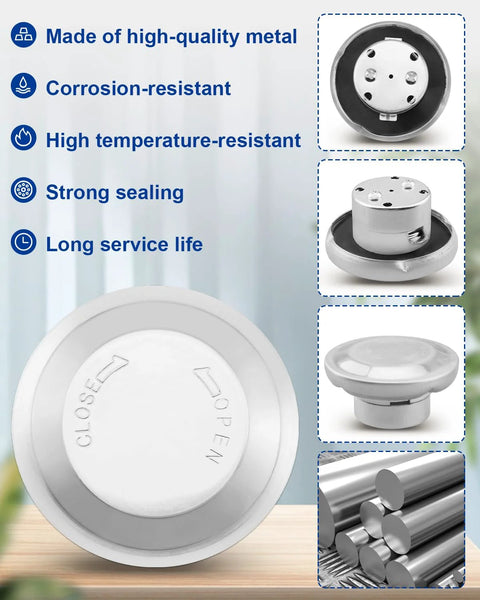 Gas fuel cap for Kawasaki Mule 550/610/2510/3010; metal, 1/4-turn design, corrosion- and heat-resistant.