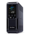 Front view of Intelligent LCD UPS System 1500VA 900W With 12 Outlets For Home Office And Media Gear, 6 Battery Backup and Surge Protected