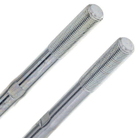 Polaris Tie Rods With End Kit Beefed Up For Sportsman 570 800 Scrambler 400 Trail Boss 250 End Link Set OEM Compatible 7061139 7061138 5134242 And Other OEM Numbers, gray steel male-male threads