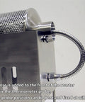 Built Tough Electric Coffee Bean Roaster Featuring Precision Thermometer Probe And Heavy Duty Stainless Steel Construction for flexible probe placement.