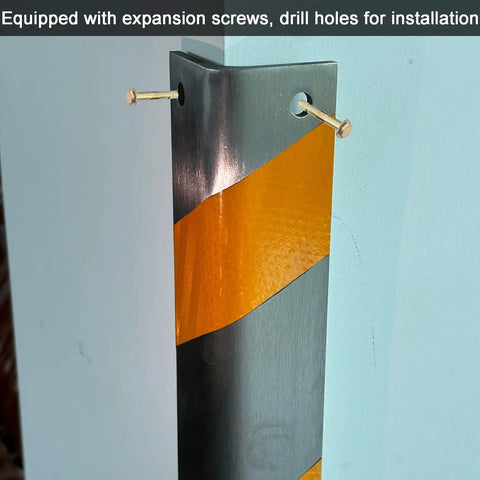 Bulletproof Stainless Steel Wall Corner Guard With Pre Drilled Mounting Base For Parking Garage And Industrial Frame Guard Doors Against Dings Scrapes And Bumps