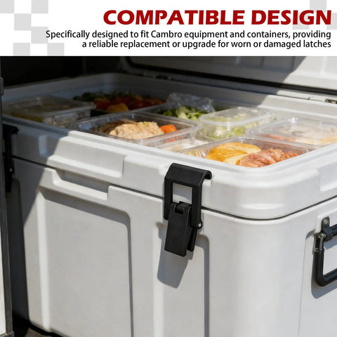 Beefy Black Draw Latches Two Hole Mounts POM Plastic Drawer and Cabinet Hardware Includes Two Latches and Four Screws on cooler