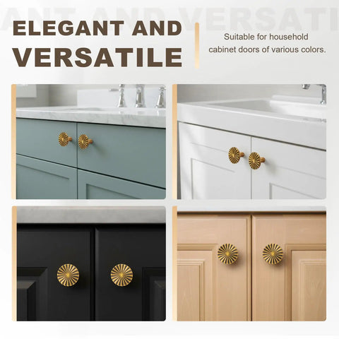 Antique Brass Cabinet Knobs Set, 20 Pack Vintage Drawer Pulls For Dresser, Zinc Alloy on diverse cabinet finishes