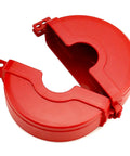 Gate Valve Lockout For Two And A Quarter To Five Inch Valves Red Lockout Device Made From Non Conductive Plastic Surrounds Water
