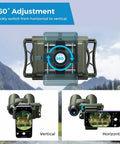 Universal Phone Digiscoping Adapter for Telescope and Spotting Scope with 360° adjustment, vertical and horizontal setup