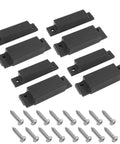 Four Piece Brown Wired Magnetic Reed Switch Surface Mounted NC Sensor Alarm with Screws for Windows and Cabinets