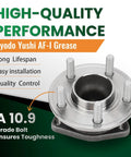 Front Wheel Hub Bearing Assembly For 2012 To 2020 Dodge Challenger Charger And Chrysler 300 5 Lug With ABS Front Left And Front Right Fitment Premium Durable Steel Hub with grease and bolts