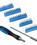 180 Piece Socket Wrench Tool Set For Auto Repair And DIY Home Projects In Blue Plastic Toolbox Case With Chrome Finish Tools