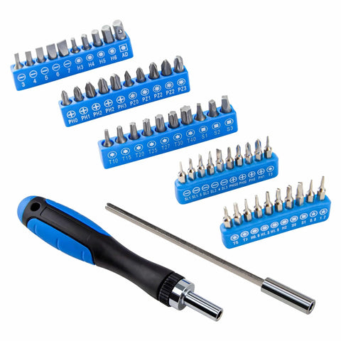 180 Piece Socket Wrench Tool Set For Auto Repair And DIY Home Projects In Blue Plastic Toolbox Case With Chrome Finish Tools