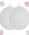 Pro Grade Nail Dust Collector Filter Replacement 2 Pack For HPro SproR with reusable mesh filter shown in white and pink options