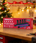 Five Piece Wing Nut Driver Set With Magnetic Aluminum Storage Rail Includes 10mm 12mm 14mm 16mm 18mm Metric Sizes